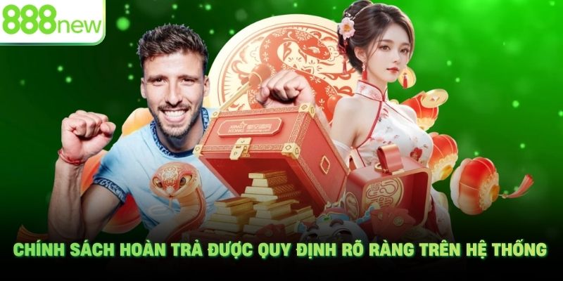 Chính sách hoàn trả được quy định rõ ràng trên hệ thống